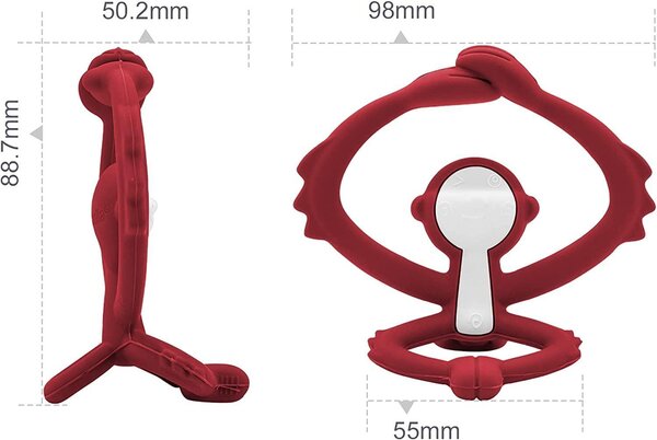 teether Mombella Monkey Chimney Red - Mombella