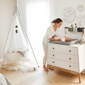Leander Matty changing mat 50x70cm, Pearl grey - Done by Deer