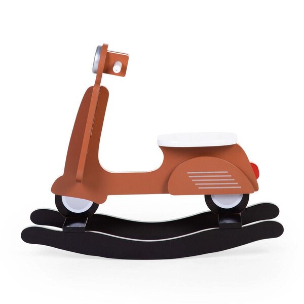 Childhome Medinė sūpuoklė „Scooter“ Rust/Black - Childhome