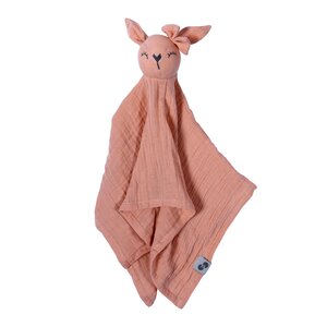 Nordbaby Muslin Cuddle Cloth Bunny, Peach - Nordbaby