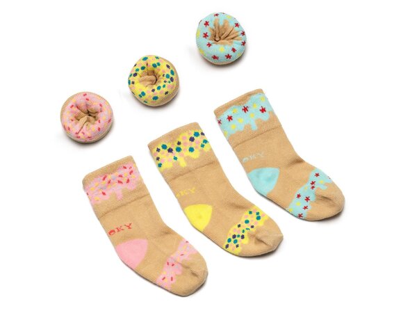 Dooky socks Donut Tutti frutti (3 pairs) - Dooky