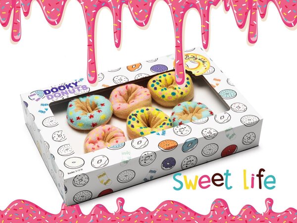 Dooky kojnės Donut Tutti frutti (3 pairs) - Dooky