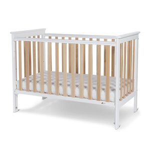 Nordbaby Dropside Cot Leolia 60x120 White/Natural - Nordbaby