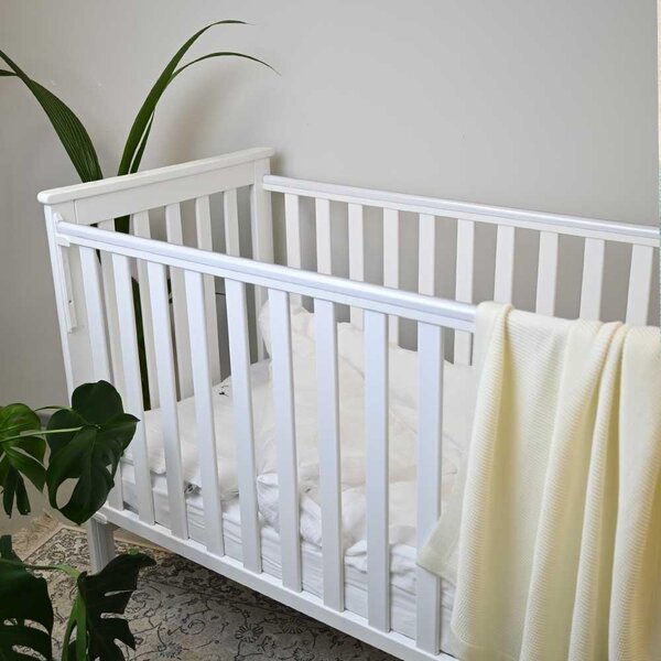 Nordbaby Dropside Cot Leolia 60x120 White - Nordbaby