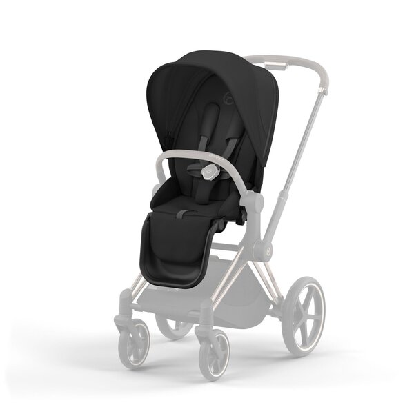 Cybex Priam V4 stroller set 2in1 Sepia Black, Rose Gold with Cloud T Plus Sepia Black - Cybex