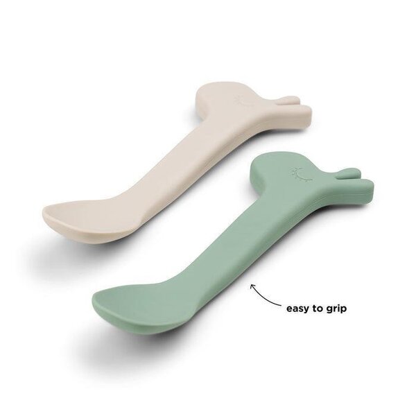 Done by Deer Silicone spoon 2-pack Lalee  - Done by Deer