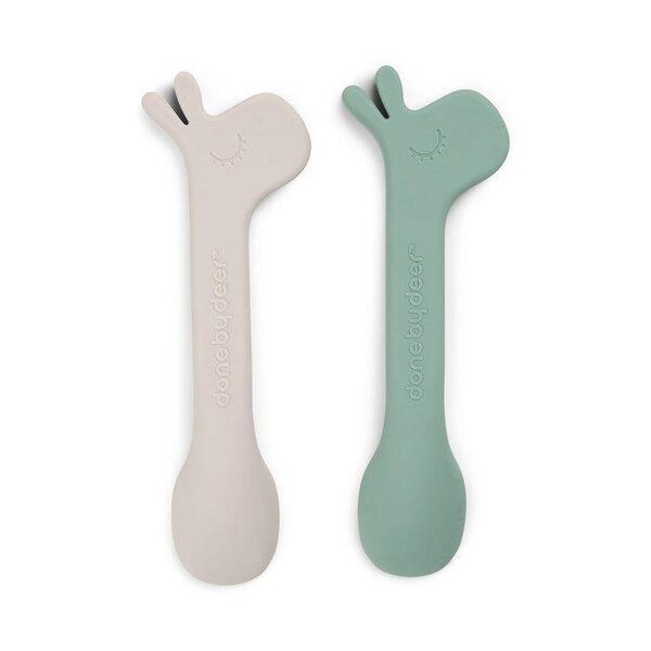 Done by Deer Silicone spoon 2-pack Lalee  - Done by Deer