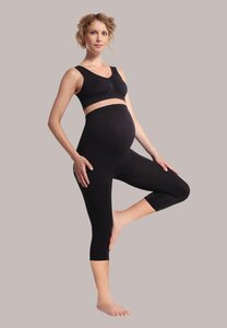 Carriwell Maternity Support 3/4 Leggings Recycled Black S - Carriwell