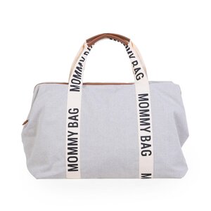 Childhome Mommy Bag suur tarvikute kott Signature Canvas OffWhite - Childhome