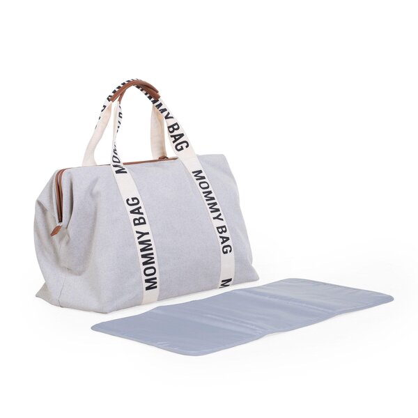 Childhome Mommy Bag rankinė vaiko daiktams Signature Canvas OffWhite - Childhome