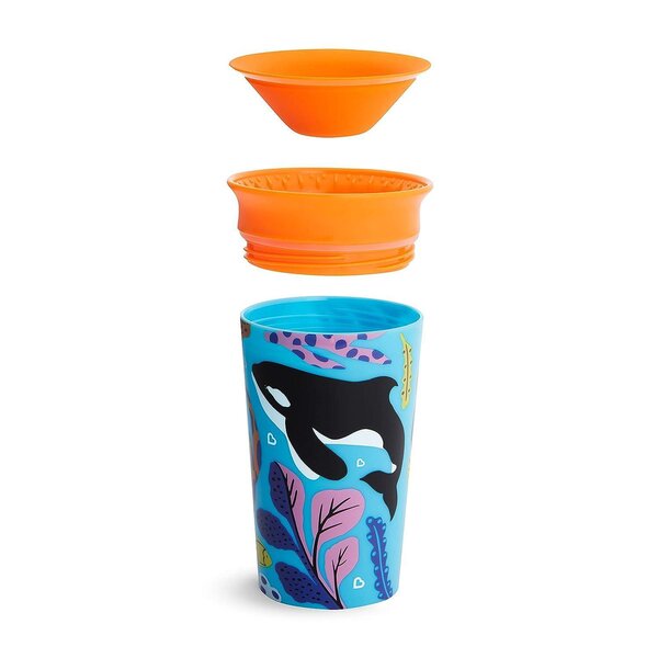 Munchkin Sippy Cup 2pk 266ml Wildlove Miracle 360 Polar Bea - Munchkin