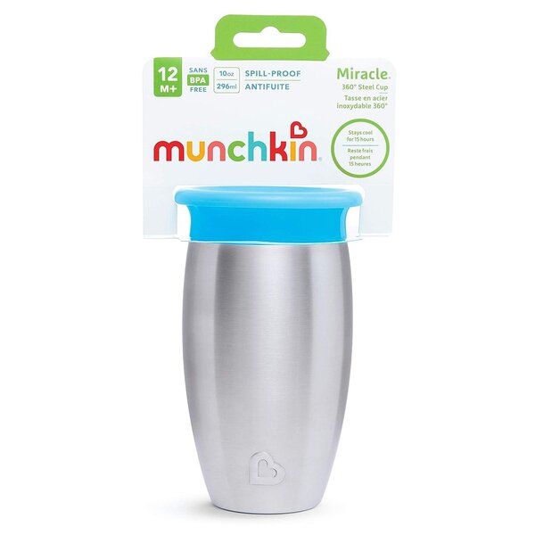 Munchkin roostevabast terasest harjutustass Miracle 296ml - Munchkin