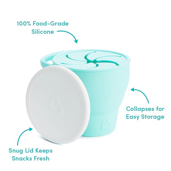 Munchkin Silicone snack catcher Mint - Munchkin