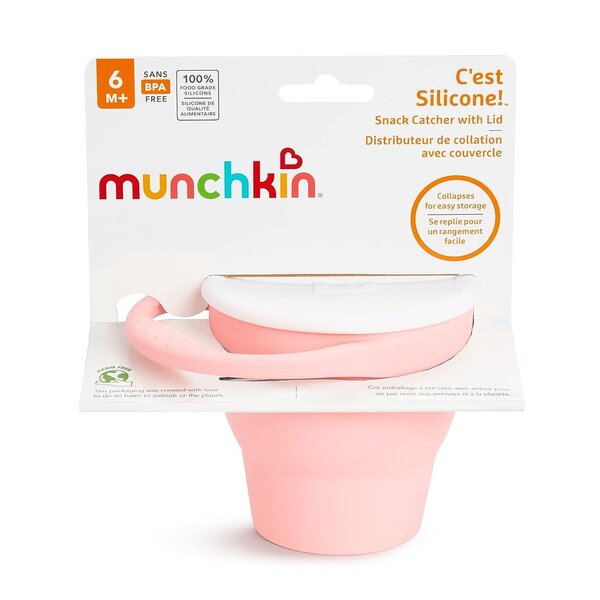 Munchkin Silicone snack catcher Coral - Munchkin