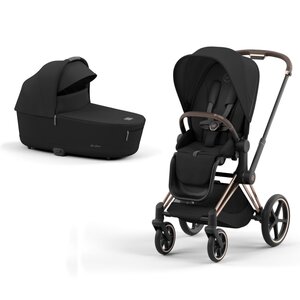 Cybex Priam V4 stroller set Sepia Black, frame Rose Gold - Cybex