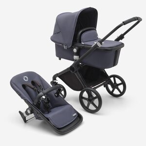 Bugaboo Fox Cub bassinet and seat stroller Black/Stormy Blue - Bugaboo