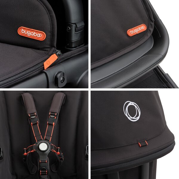 Bugaboo Fox Cub 2in1 kомплект коляски Black/Stormy Blue - Bugaboo