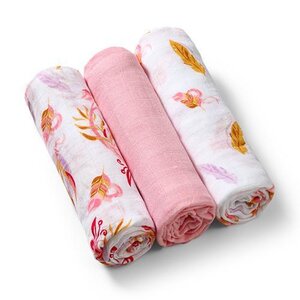 BabyOno bamboo autiņš 3 gab., Pink - BabyOno