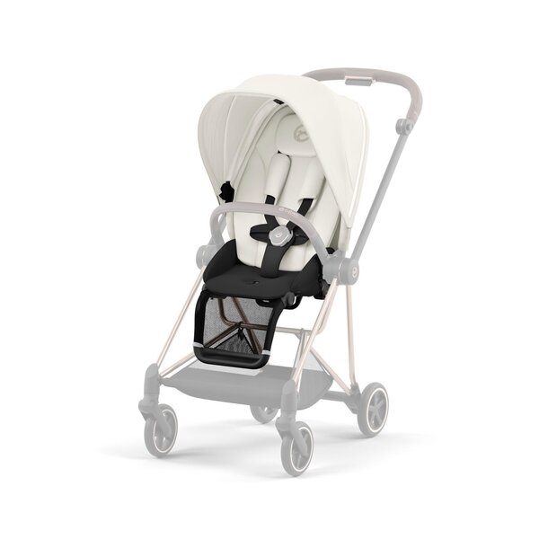 Cybex Mios V3 vežimėlio komplektas Off White, Chrome Black Frame - Cybex