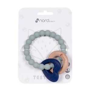 Nordbaby silikona zobgrauzis Mint/Blue - Nordbaby