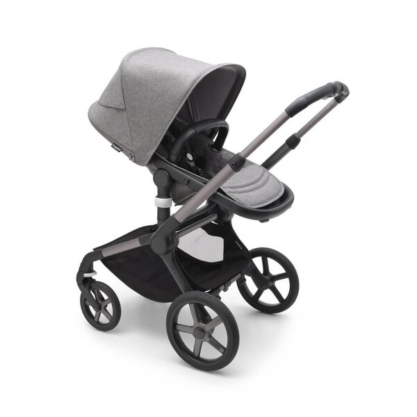 Bugaboo Fox 5 kомплект коляски Graphite/Grey Melange, Grey Melange - Bugaboo