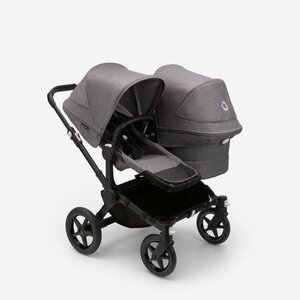 Bugaboo Donkey 5 Duo 2in1 stroller set Black/Grey Melange, Grey Melange - Bugaboo