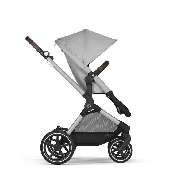 Cybex Eos Lux 2in1 kомплект коляски Lava Grey, silver frame - Cybex