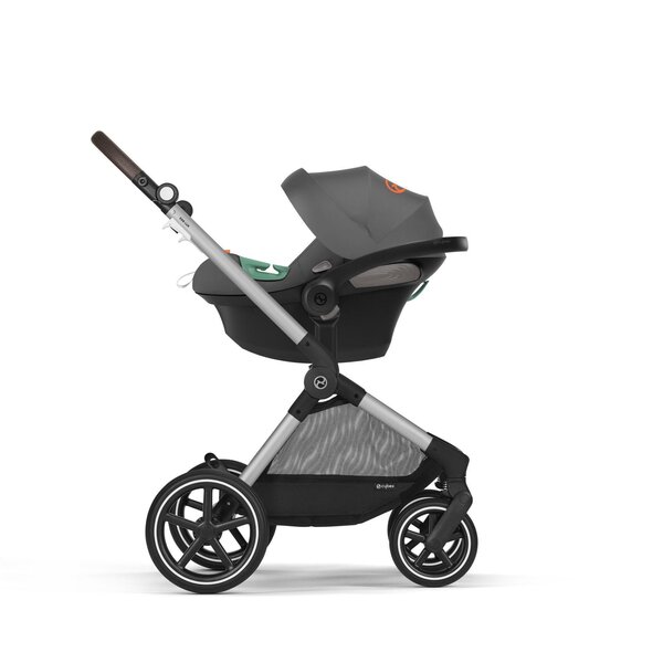 Cybex Eos Lux 2in1 kомплект коляски Lava Grey, silver frame - Cybex
