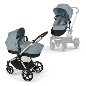 Cybex Eos Lux 2in1 vankrikomplekt Sky Blue, taupe raam - ABC Design