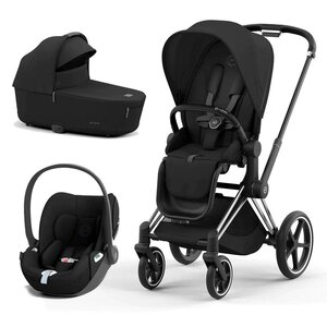 Cybex Priam V4 kомплект коляски 2in1 Sepia Black, Chrome Black , Cloud T Sepia Black - Cybex