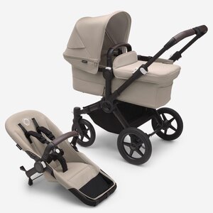 Bugaboo Donkey 5 Mono kомплект коляски Black/Desert Taupe - Bugaboo