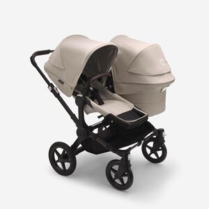Bugaboo Donkey 5 Duo kомплект коляски Black/Desert Taupe, Desert Taupe - Bugaboo