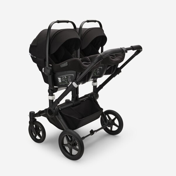 Bugaboo Donkey 5 Twin kомплект коляски Black/Desert Taupse, Desert Taupe - Bugaboo