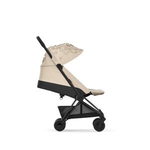 Cybex Coya pastaigu rati Simply Flowers Beige, Matt Black frame - Cybex