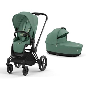 Cybex Priam V4 kомплект коляски Leaf Green, Matt Black - Cybex