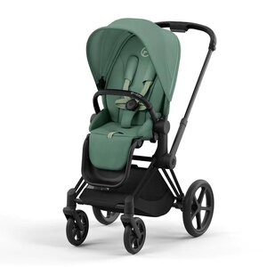 Cybex Priam V4 vežimėlio komplektas Leaf Green, Frame Matt Black - Cybex