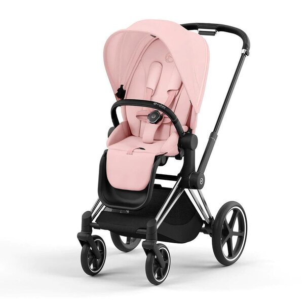 Cybex Priam V4 kомплект коляски Peach Pink, Chrome Black - Cybex