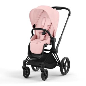 Cybex Priam V4 vežimėlio komplektas Peach Pink, Frame Matt Black - Cybex