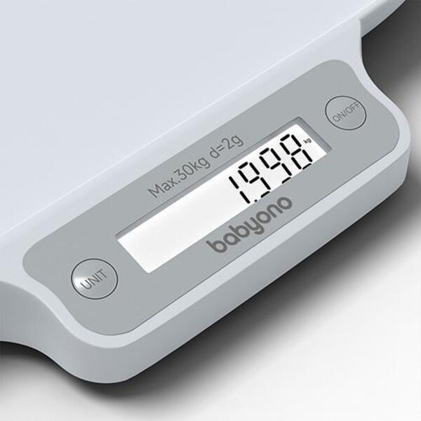 BabyOno Electronic scale for babies White - BabyOno