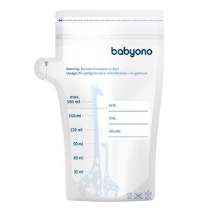 BabyOno Breast milk storage bags 180ml 30pcs - BabyOno