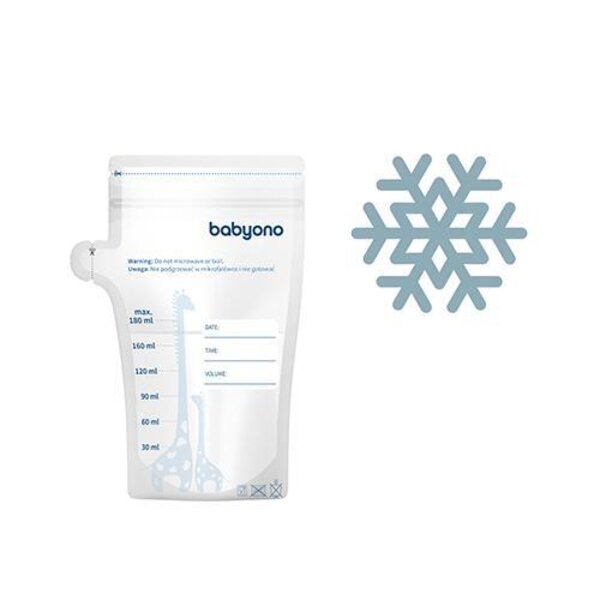 BabyOno rinnapiima säilituskotid 180ml, 30tk - BabyOno