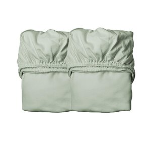 Leander paklodė lovytei 60x120 cm, Sage Green, 2 pcs - Leander