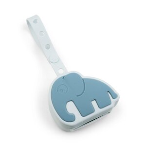 Done by Deer silicone pacifier pouch Elphee Blue - Bibs