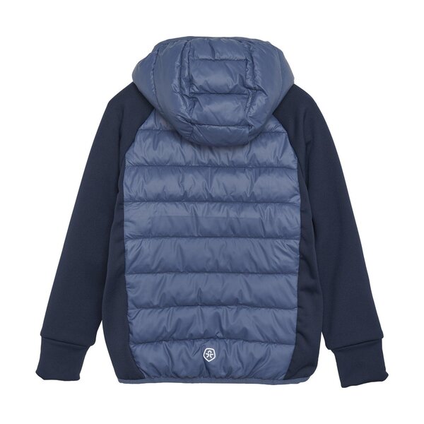 Color Kids Hybrid Fleece Jacket W. Hood - Color Kids