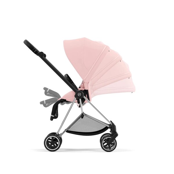 Cybex Mios V3 vežimėlio komplektas Peach Pink, Chrome Black Frame - Cybex