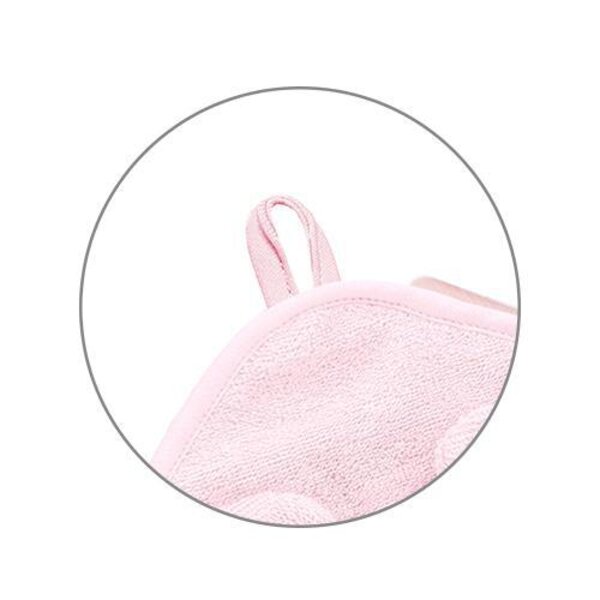 BabyOno bamboo полотенце с капюшоном 100x100cm Pink - BabyOno