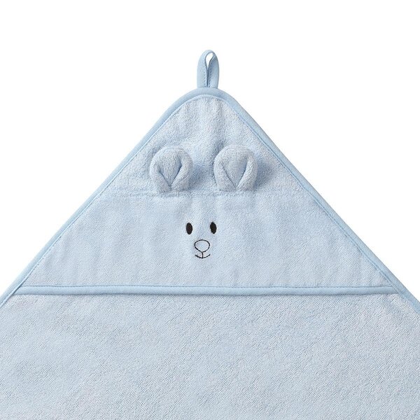 BabyOno bamboo полотенце с капюшоном 100x100cm Blue - BabyOno
