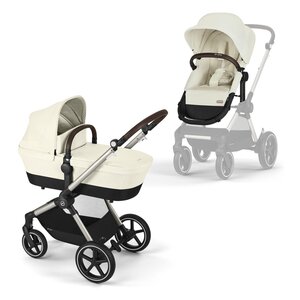 Cybex Eos Lux 2in1 kомплект коляски Seashell Beige, taupe frame - Cybex