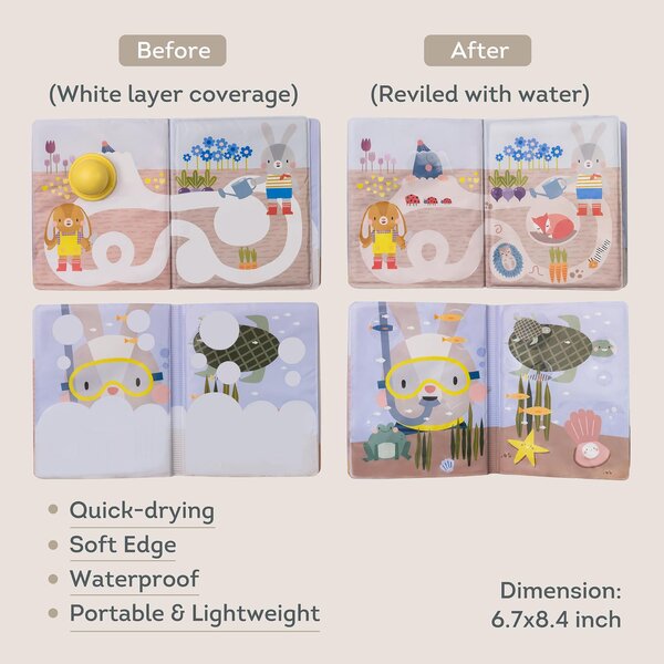 Taf Toys развивающая игрушка Peek-A-Boo Water Book - Taf Toys