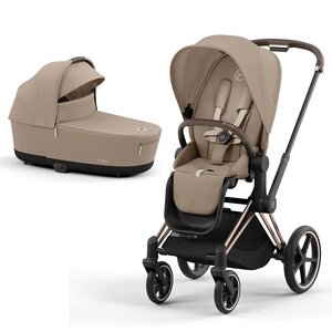 Cybex Priam V4 kомплект коляски Cozy Beige, Rose Gold - Cybex